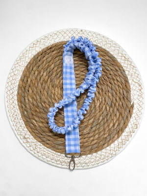 Scrunchy Lanyard Azul Vichy